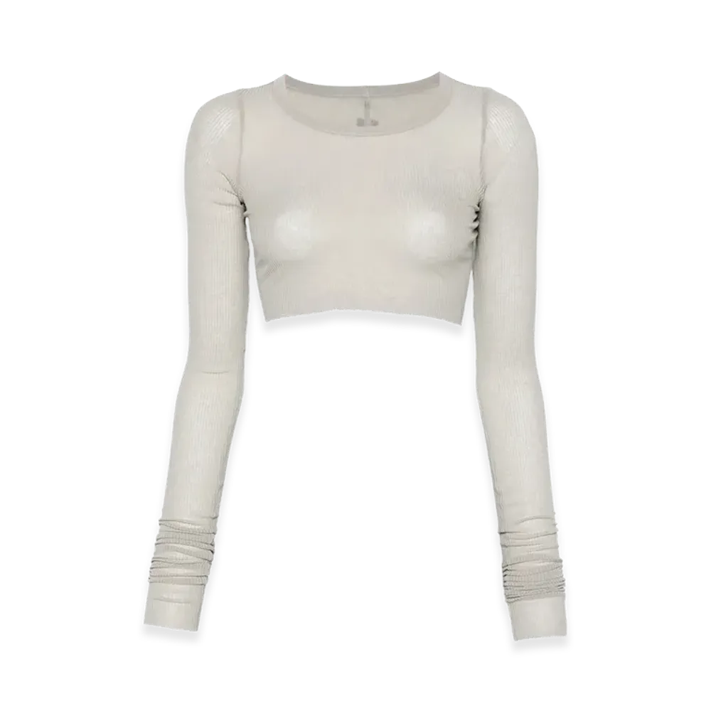 Rick Owens Women's Shirts Grey "White"