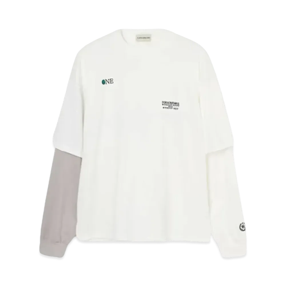 FORSOMEONE PEACE LAYERED LT "OFF WHITE"