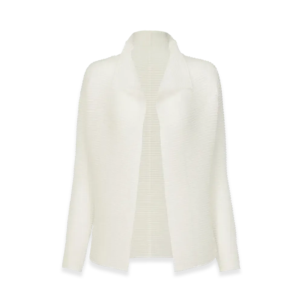 ISSEY MIYAKE Wooly Pleats BK/WT-56 "White"