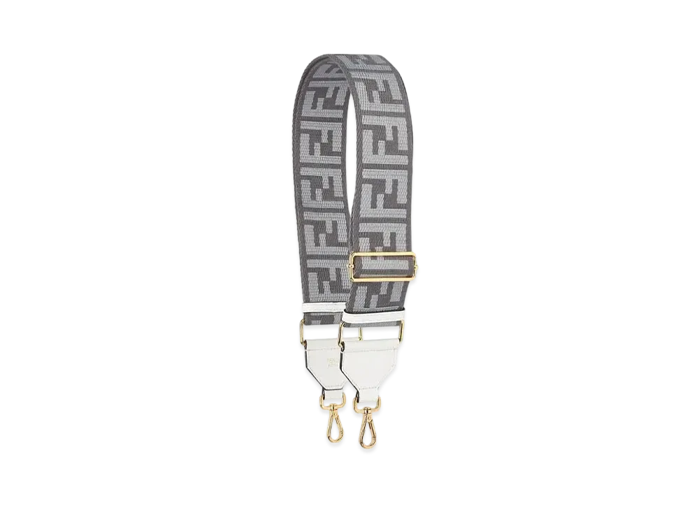 FENDI Strap You Ribbon Shoulder Strap "Gray"