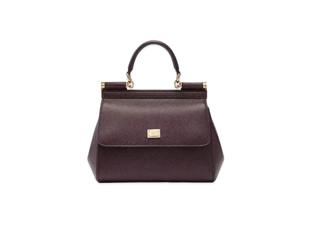Dolce&Gabbana Sicily Bag Small Dauphine Leather "Violet"