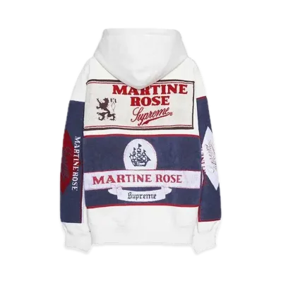 Supreme x Martine Rose Towel Zip Up Hooded Sweatshirt "White"