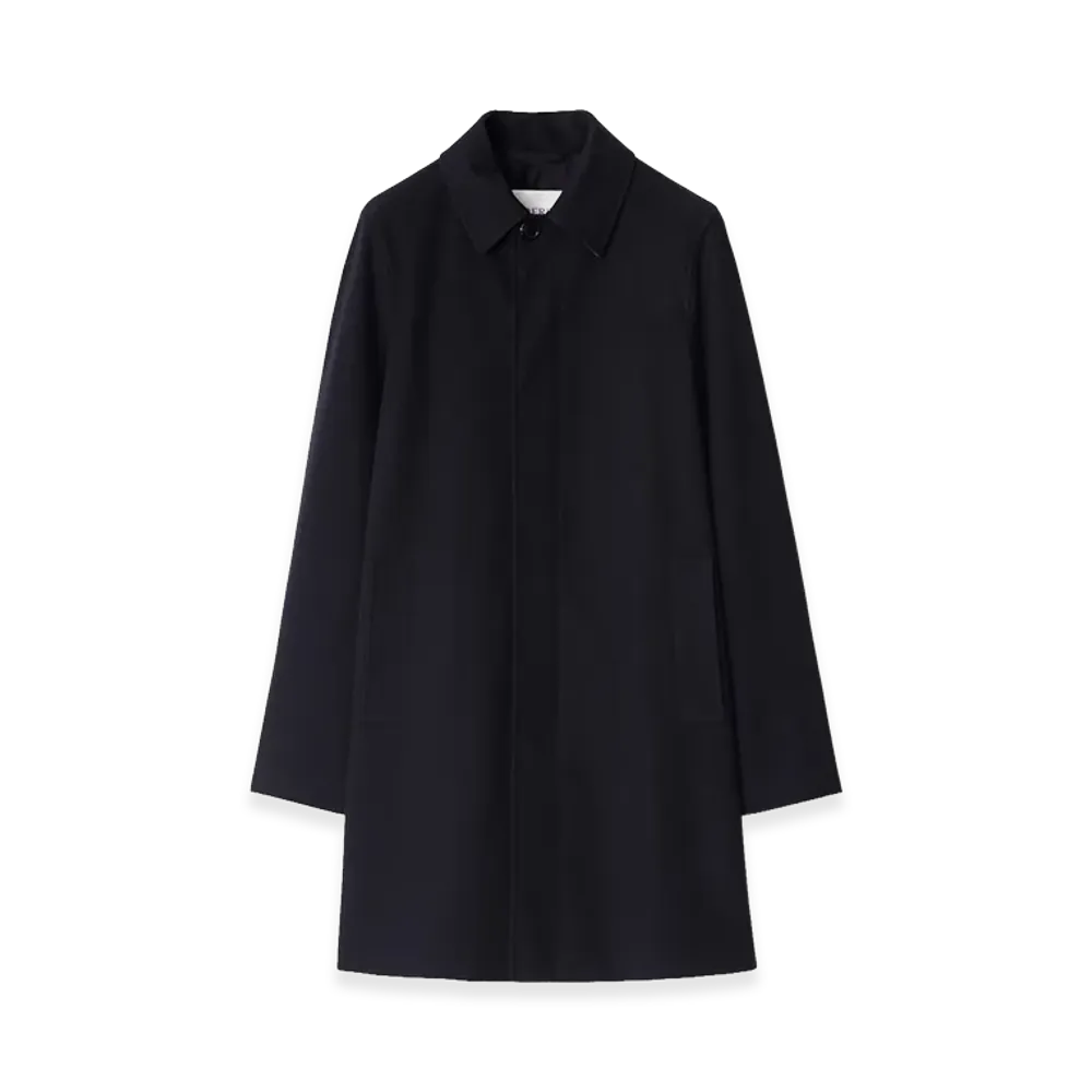 Burberry Mid-length Cashmere Car Coat "Navy"