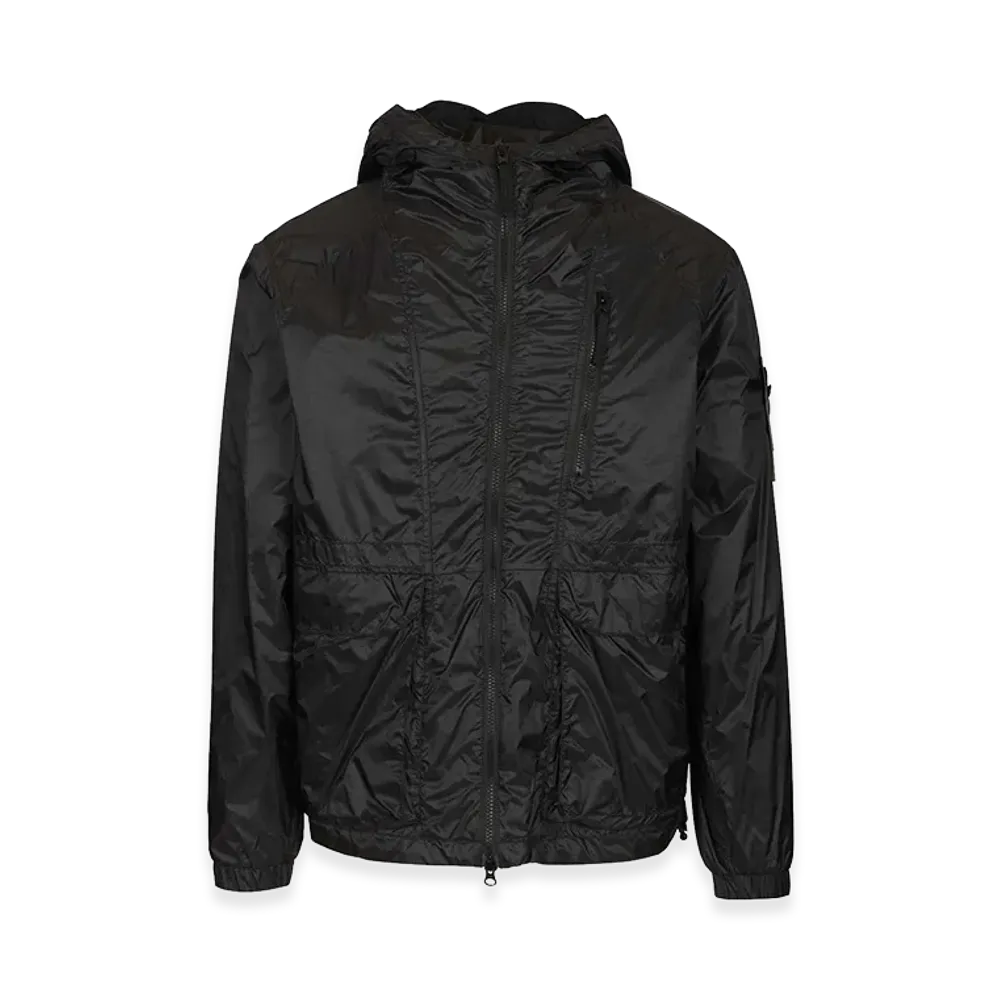 Stone Island Ripstop Nylon Hooded Jacket "Blue"