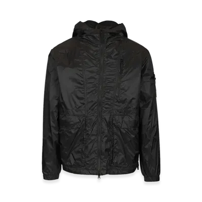 Stone Island Ripstop Nylon Hooded Jacket "Blue"
