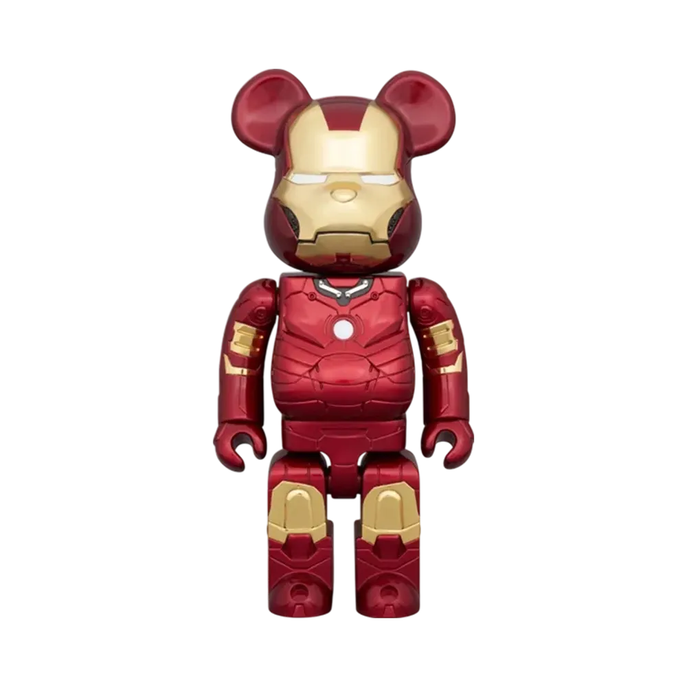 MEDICOM TOY "BEARBRICK" -Iron Man- Royal Selangor Iron Man Mark Iii 400%