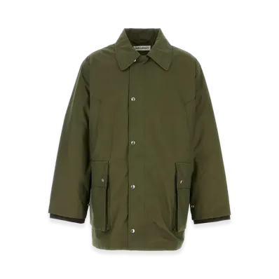 OUR LEGACY Cotton Blend Hunter Jacket "Green"