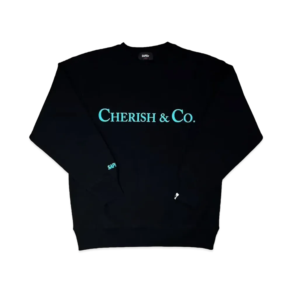 SAPEur Cherish&co Crewneck Sweat "Black"