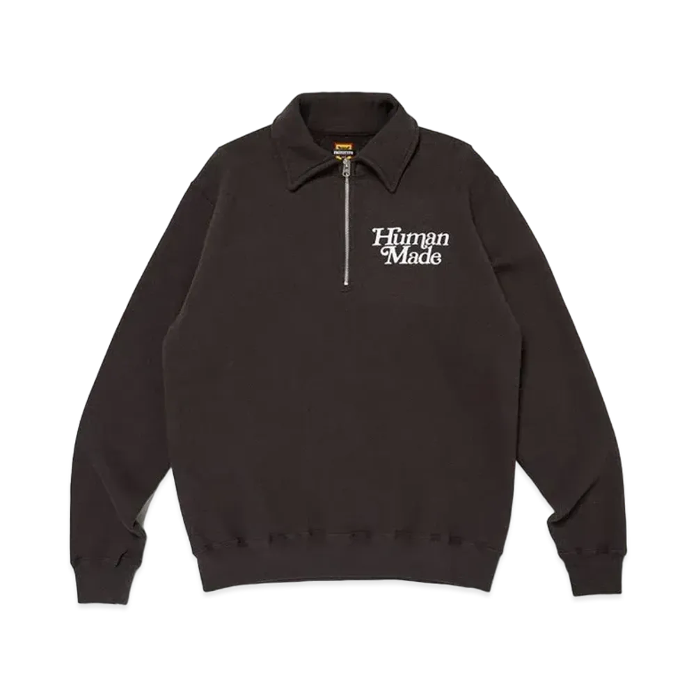 HUMAN MADE PROTOTYPE Half-Zip Sweatshirt "Black"