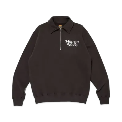 HUMAN MADE PROTOTYPE Half-Zip Sweatshirt "Black"