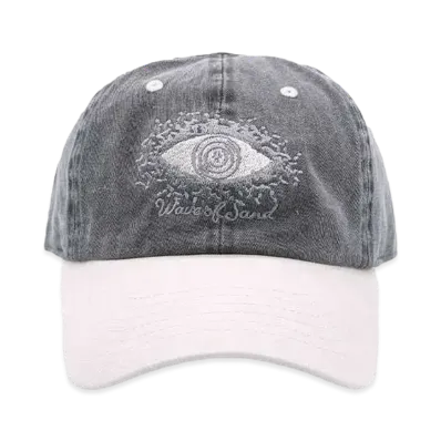 Wave of Sand CAP PIGMENT DYE TWILL TWO TONE "BLACK"