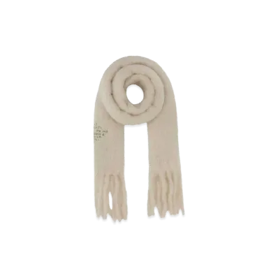 LOEWE White Mohair Blend Scarf "White"
