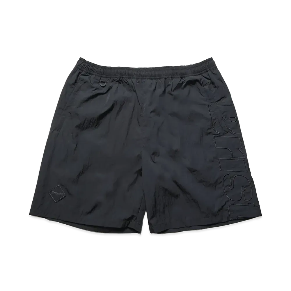 F.C.Real Bristol Big Logo Nylon Easy Shorts "Black"