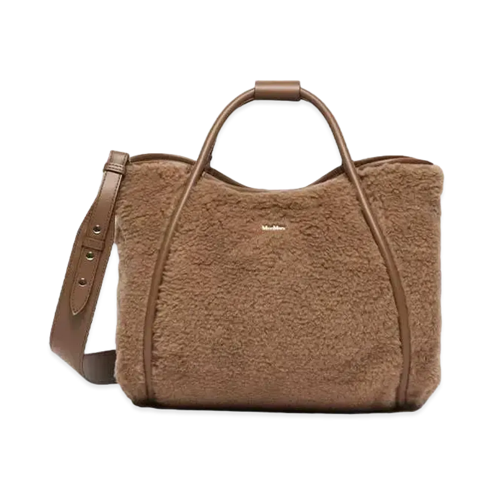 Max Mara T Marine Teddy Bear Bag "Camel"