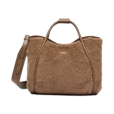 Max Mara T Marine Teddy Bear Bag "Camel"