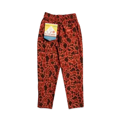 COOKMAN Chef Pants Ripstop "Camo/Red"