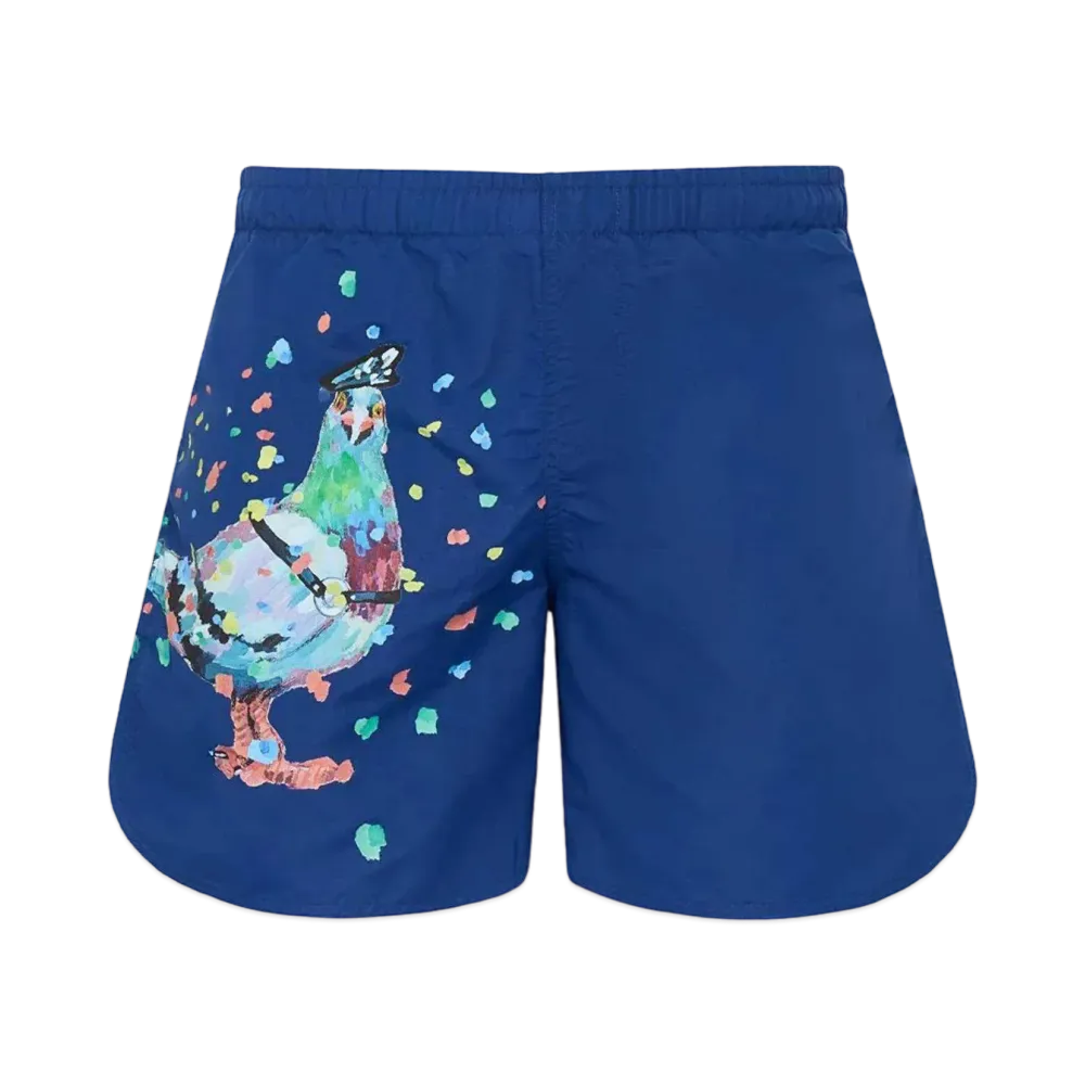 JW ANDERSON Pride Capsule Pigeon Swim Shorts "Navy"