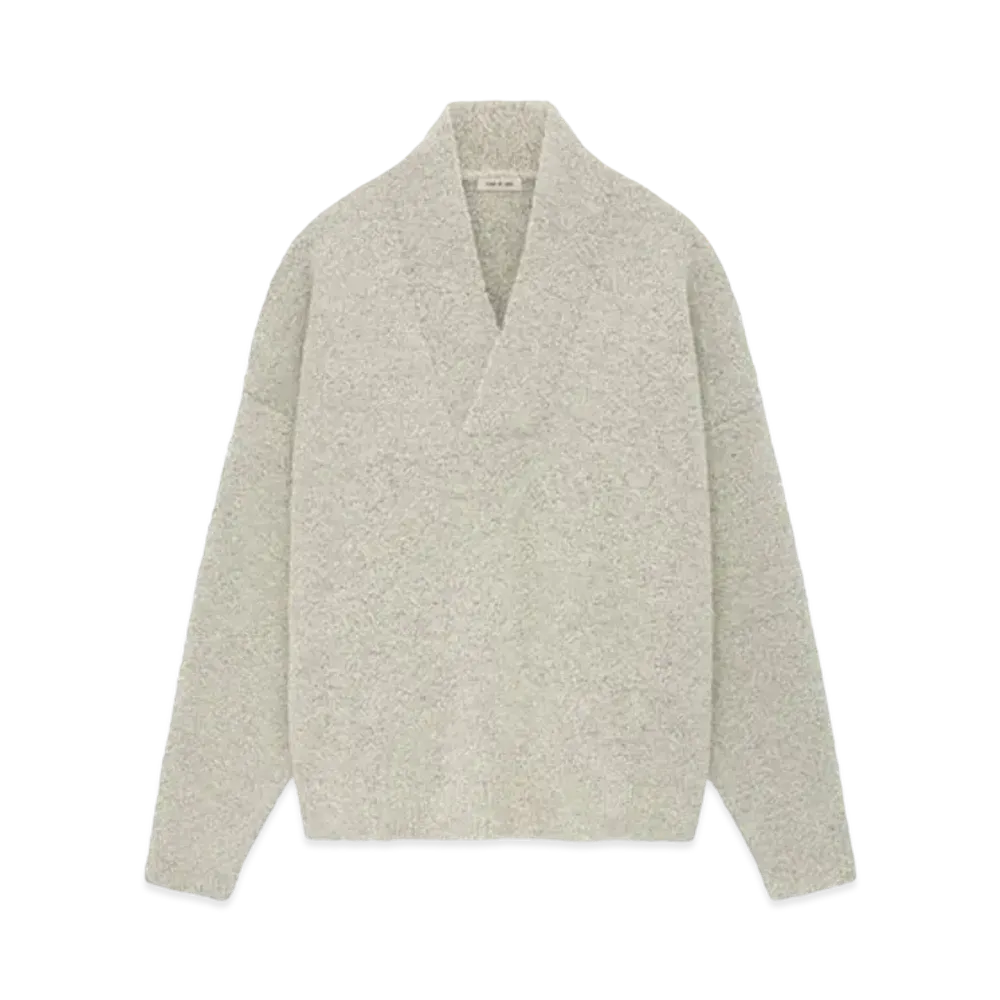 FEAR OF GOD Wool Mohair V-Neck Sweater "White"