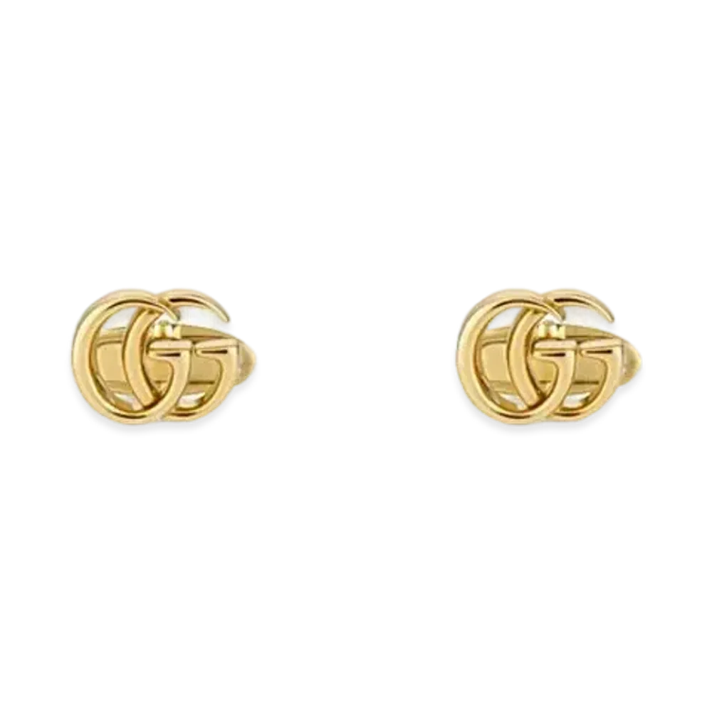 GUCCI Double G Yellow Gold Cufflinks