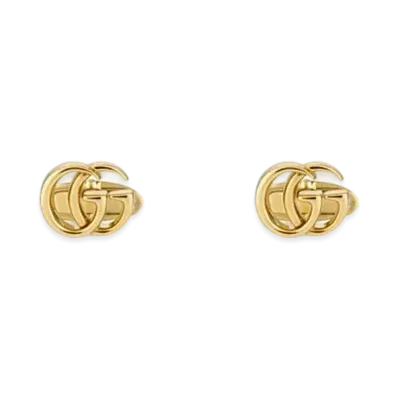 GUCCI Double G Yellow Gold Cufflinks
