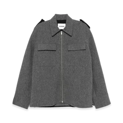 Jil Sander Flannel Shirt "Gray"
