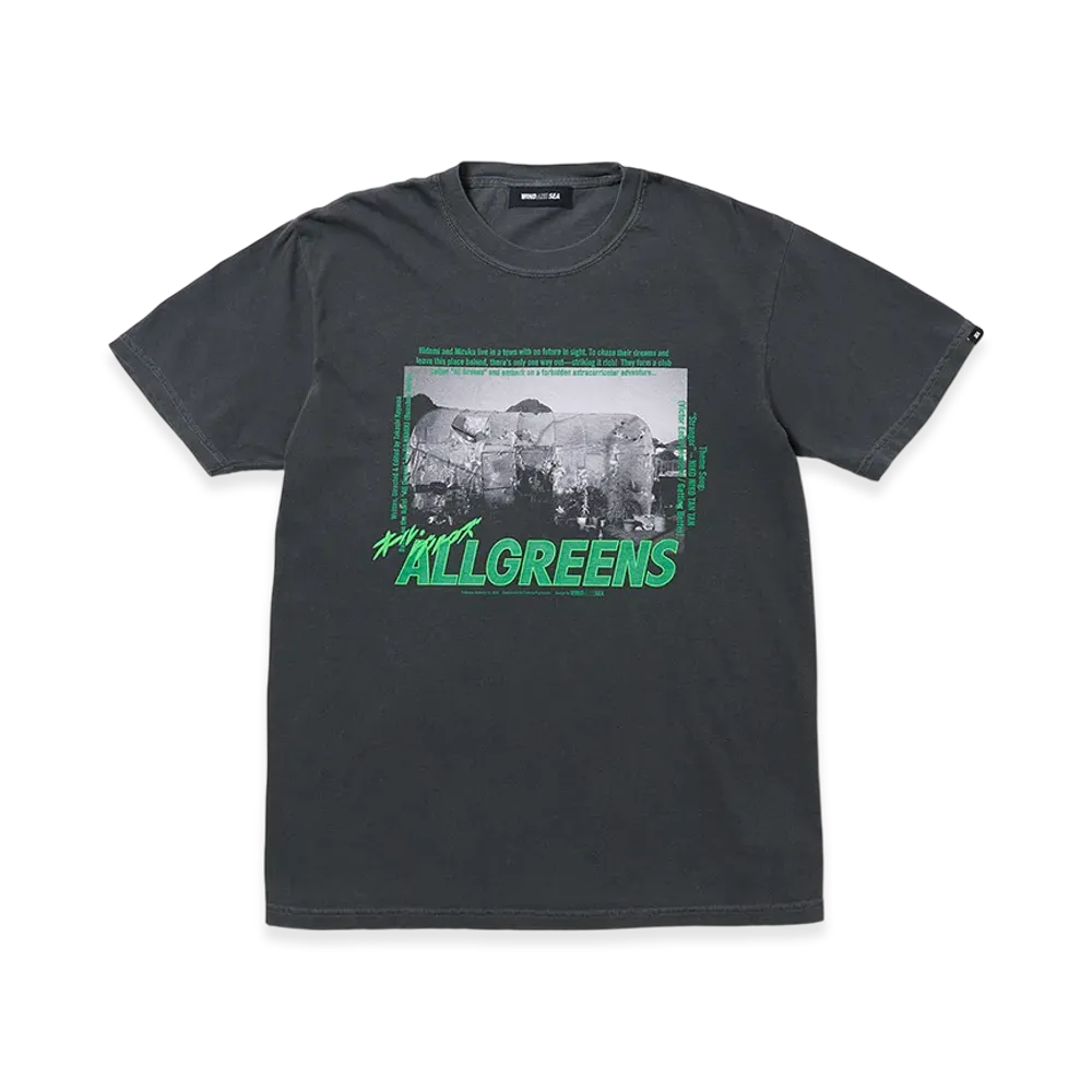 WIND AND SEA x ALL GREENS S/S Tee "Black"