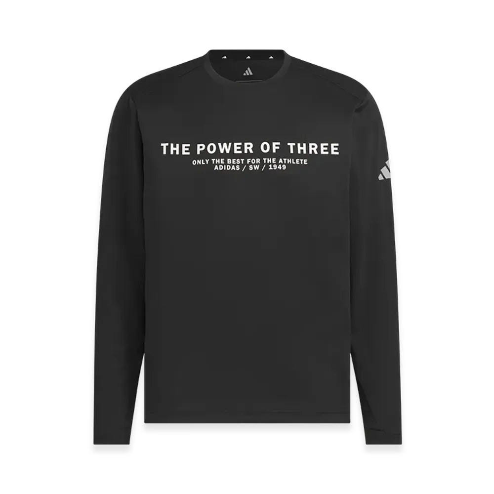 adidas Adaptation Regular Fit Carat Long-Sleeve T-Shirt "Black/Black"