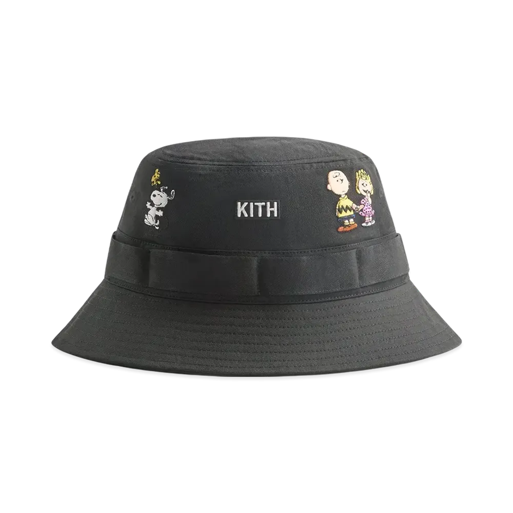 Kith x Peanuts 75 Clemens Bucket Hat "Black"