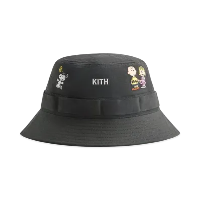 Kith x Peanuts 75 Clemens Bucket Hat "Black"