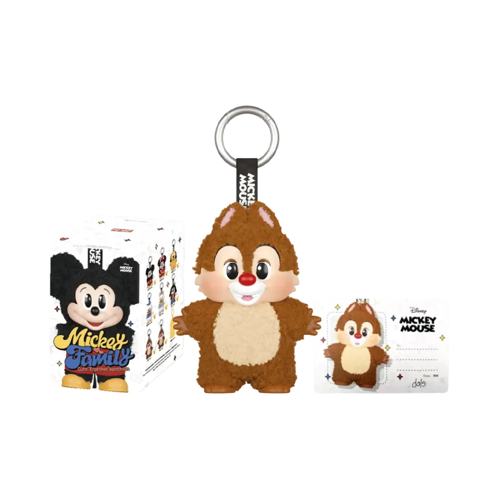 POP MART DISNEY Mickey Family Cute Together Series Plush Keychain Dale