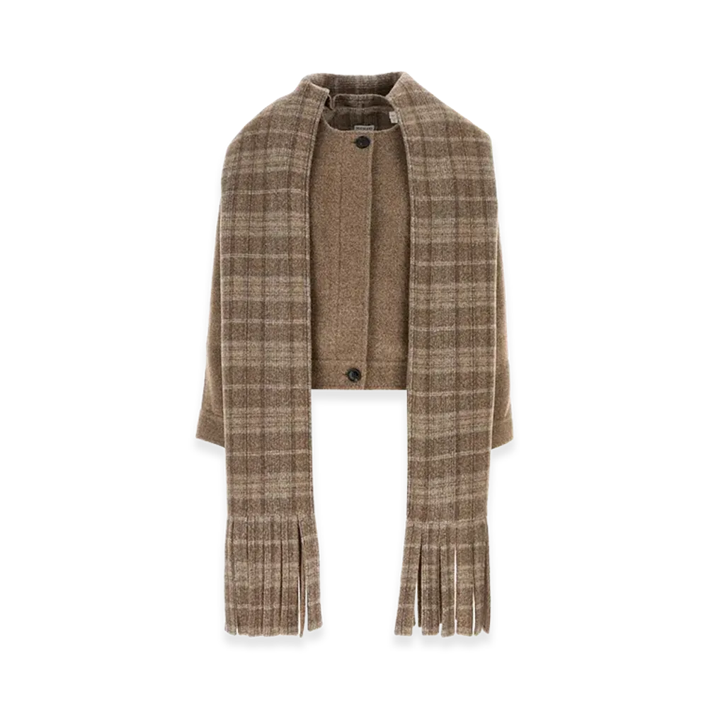 Burberry Biscuit Wool Blend Jacket "Camel"