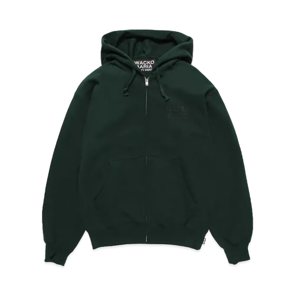 WACKO MARIA Heavy Weight Zip Hooded Sweat Shirt "Green"