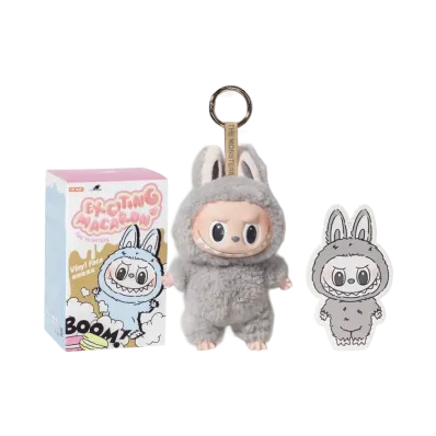 POP MART THE MONSTERS (LABUBU) Exciting Macaron Plush Series SESAME BEAN