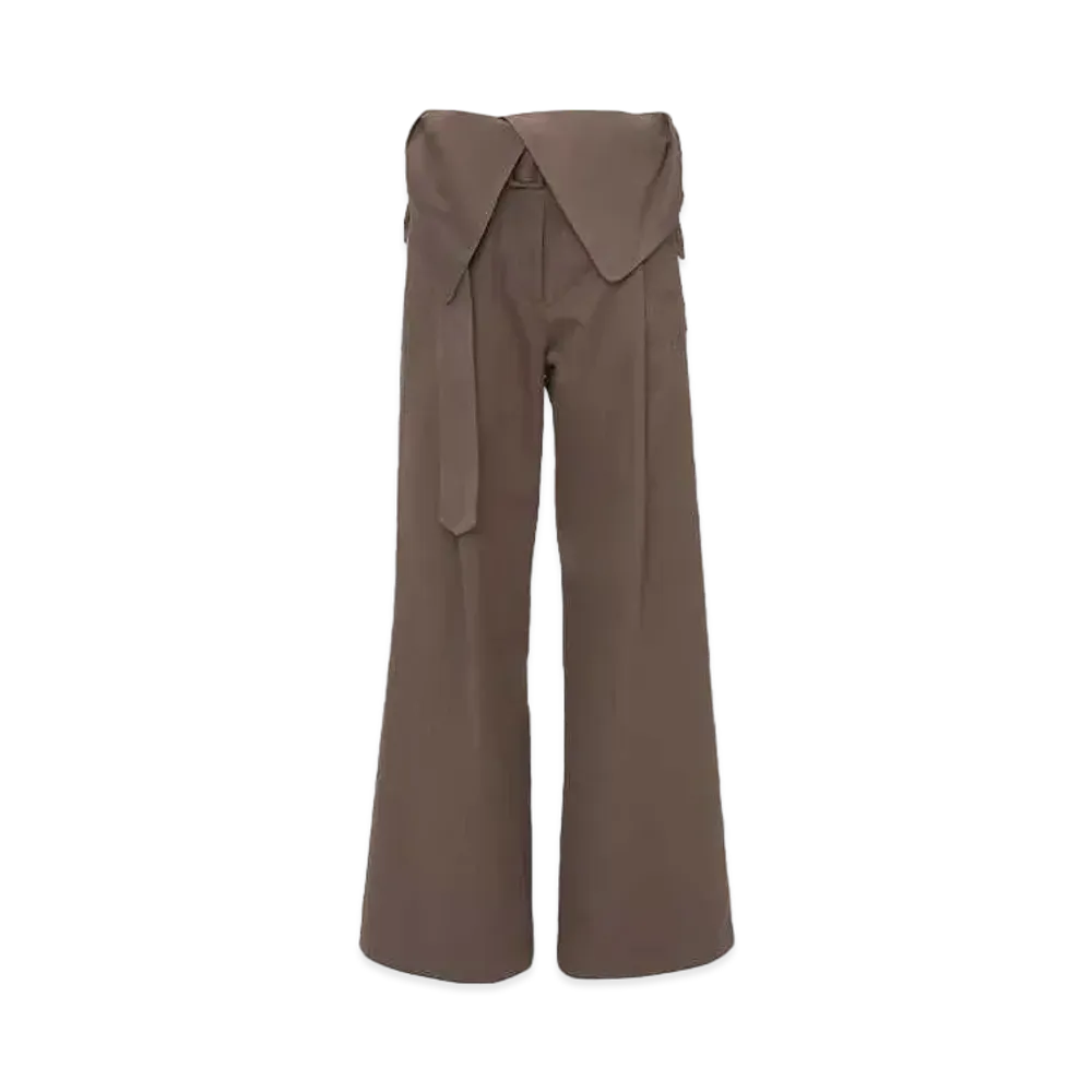 JW ANDERSON Foldover Trench Pants "Brown"
