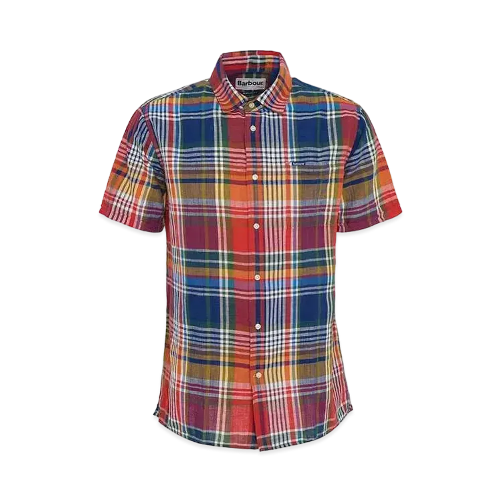 Barbour Weymouth Madras Check Short Sleeve Shirt (Regular Fit) "Navy"