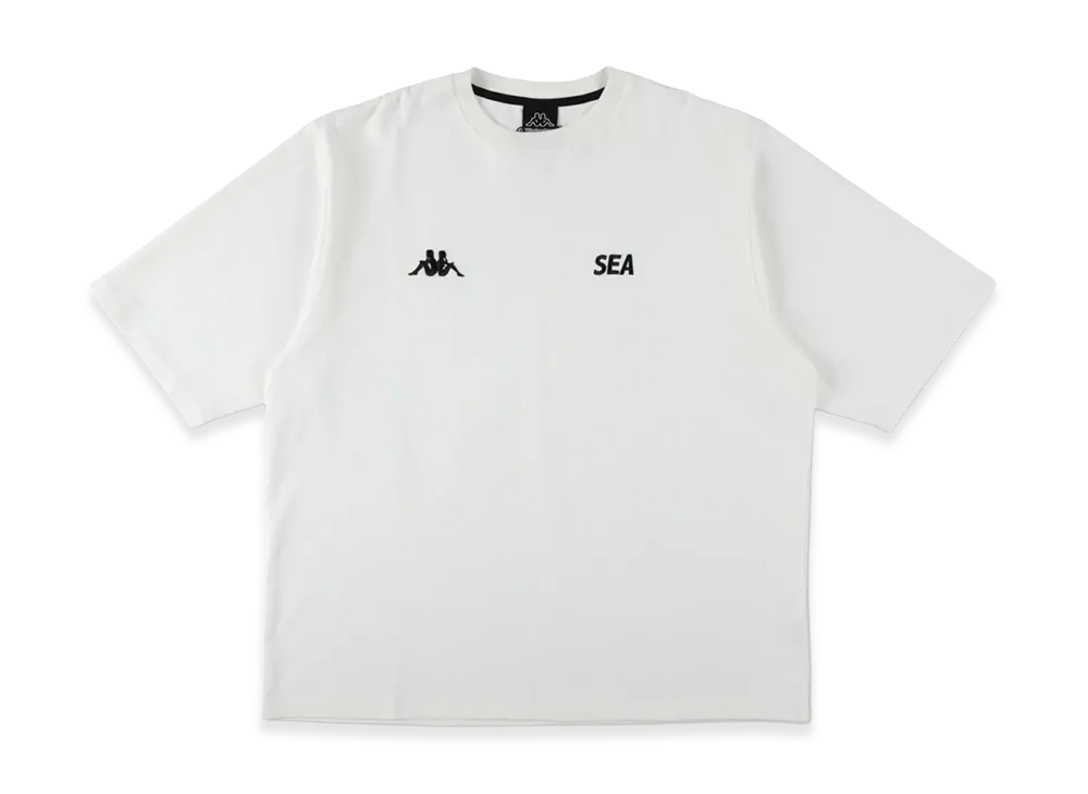 WIND AND SEA x KAPPA S/S Small Logo Tee "Gray White"