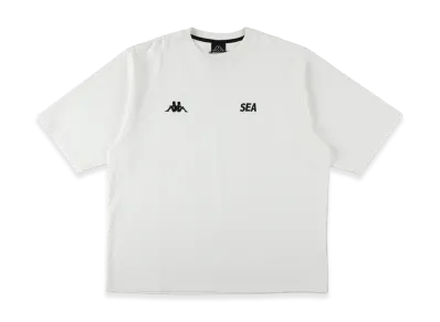 WIND AND SEA x KAPPA S/S Small Logo Tee "Gray White"
