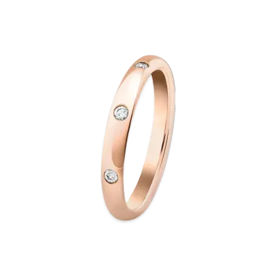 Van Cleef & Arpels Tendrement etoiles wedding band "18K Rose gold/Diamond"