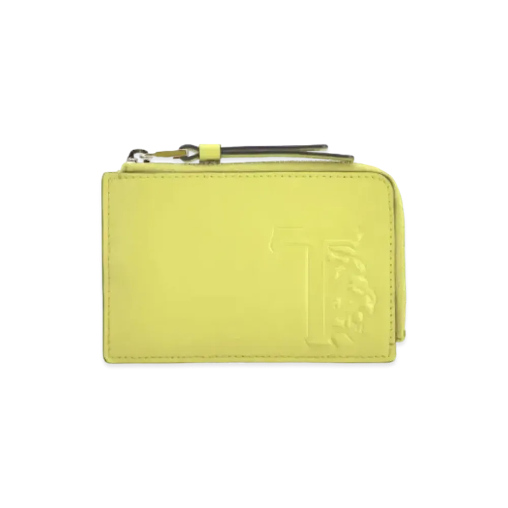 TOD'S Leather Credit Card Holder "Yellow"