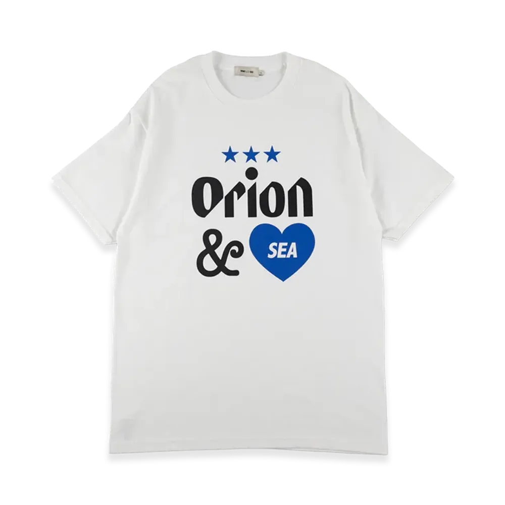 WIND AND SEA x ORION BEER Heart& S/S Tee "White"