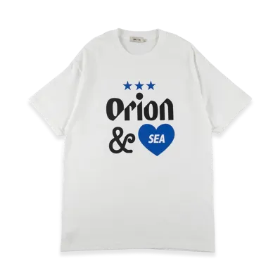 WIND AND SEA x ORION BEER Heart& S/S Tee "White"
