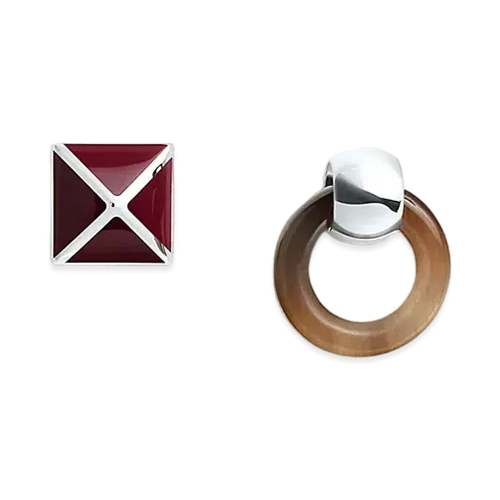 Hermes Medor XO Earrings "New Rouge H"