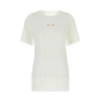 Maison Margiela Women's Cotton Blend T-Shirt "White"