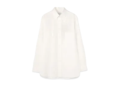 Yohji Yamamoto Pour Homme MAN PRINT NECK STRING BLOUSE "White"