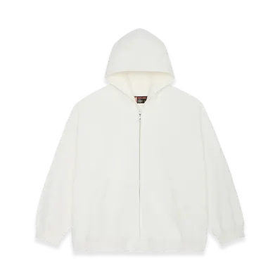 POINTLESS JOURNEY PJ Basic Zip Hoodie "White"
