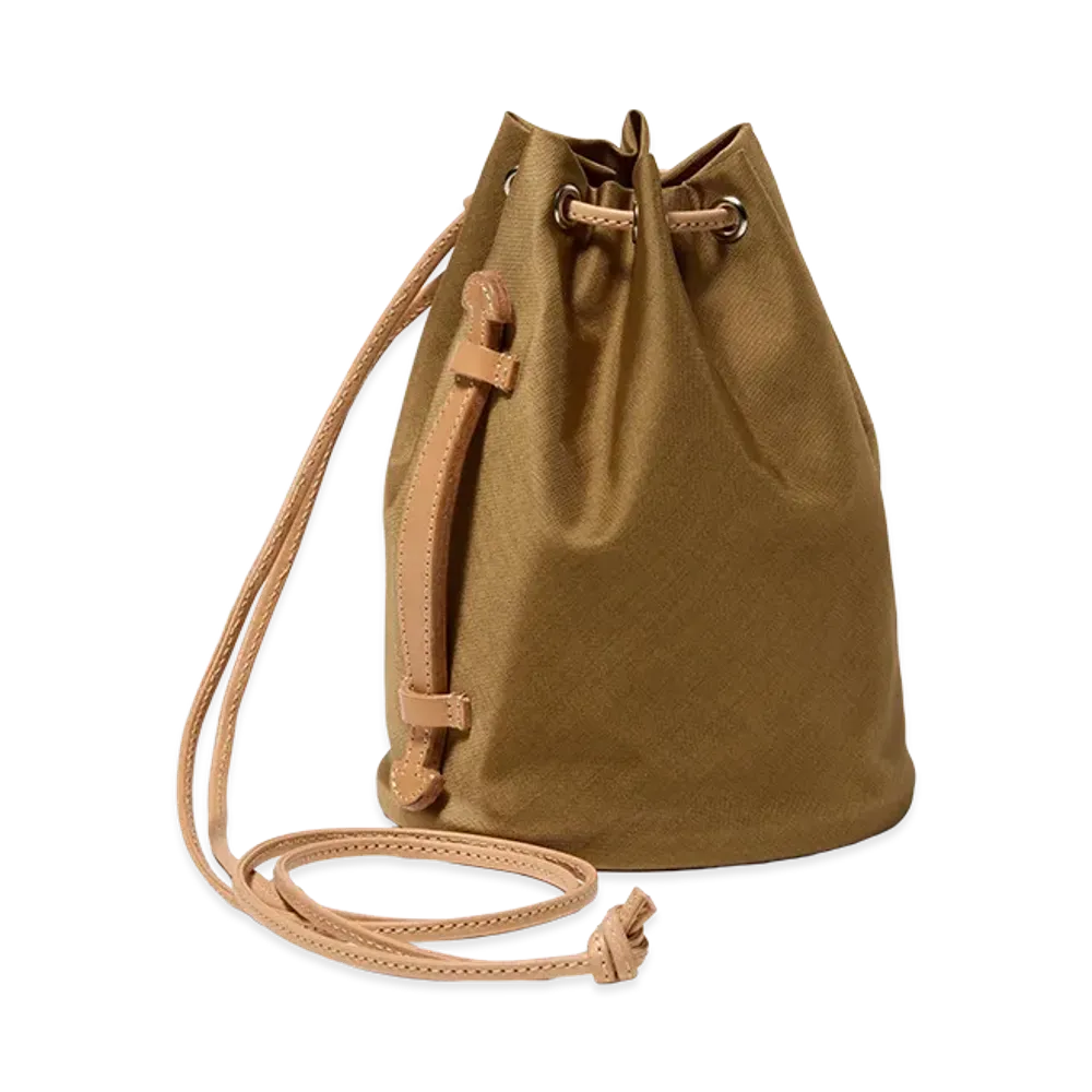AURALEE Cordura Nylon Small Shoulder Bag Made by Aeta "Camel"
