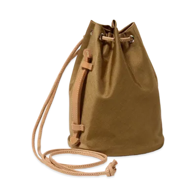 AURALEE Cordura Nylon Small Shoulder Bag Made by Aeta "Camel"