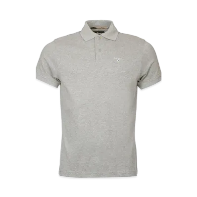 Barbour Tartan Switching Short Sleeve Polo Shirt "Gray"