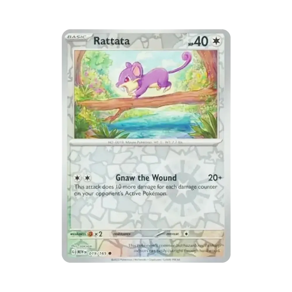 コラッタ C :リバースホロ [MEW EN 019/165]【英語版】(スカーレット&バイオレット「151」)
