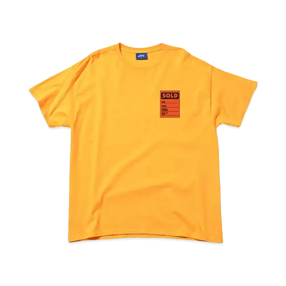 LFYT THROWBACK SOLD TAG TEE LE "YELLOW"